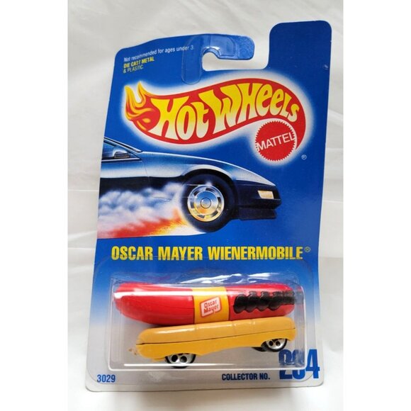 Vintage 1991 Mattel Hot Wheels Oscar Mayer Wienermobile Die Cast Car #204 - Picture 1 of 6
